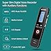 Digital Voice Recorder with Fast Charging by EVIDA,8GB 580Hours 1536Kbps PCM Voice Activated Recording 1 Button Recording/Saved Easy to Set Up Built-in MP3 Player (EV51 with Fast Charging)
