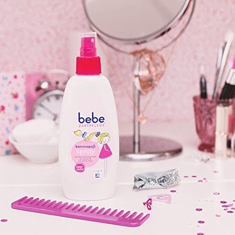 bebe zartpflege kammspass spray haarpflege spray mit arganol fur leichte kammbarkeit 3 x 200ml