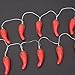sexyrobot Red Chili String Lights,10 LEDs 6.6ft Battery Operated String Lights for Home,Gardens,Park,Patios Decoration,Party,Wedding,Xmas,Chinese New Year,Spring Festival