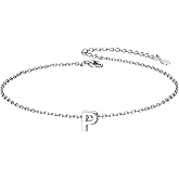 ChicSilver Initial Bracelet for Women 925 Sterling Silver Letter Initial Bracelet Dainty Personalized 26 Alphabet Jewelry Gifts for Birthday Anniversary Wedding