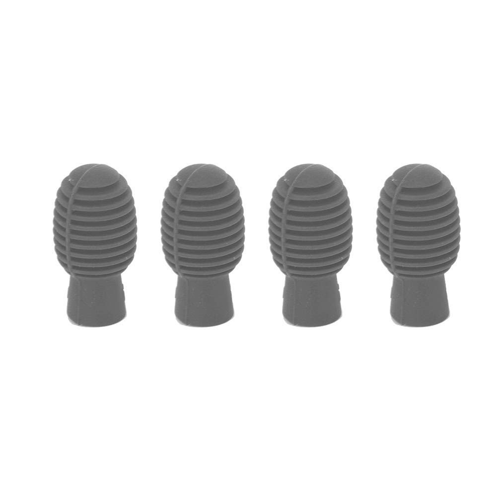 VGEBY Drum Stick Practice Tip, 4Pcs Mute Drumstick Silicone Drum Mute Damper Portable Drumstick Silent Tip for Beginner Practicing (Gray), VGEBYM6NX8GRK5H-11