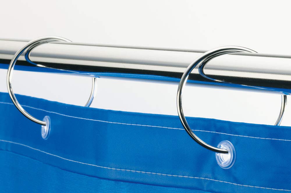 Spirella Ringo 10.13695 Shower Curtain Rings 12 Pieces Chrome