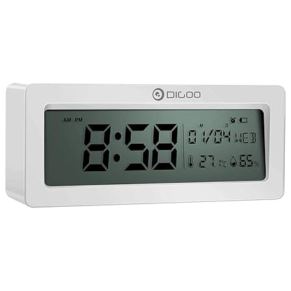 Kopper Multifunctional Alarm Clock with LCD Display Thermometer Hygrometer Calendar