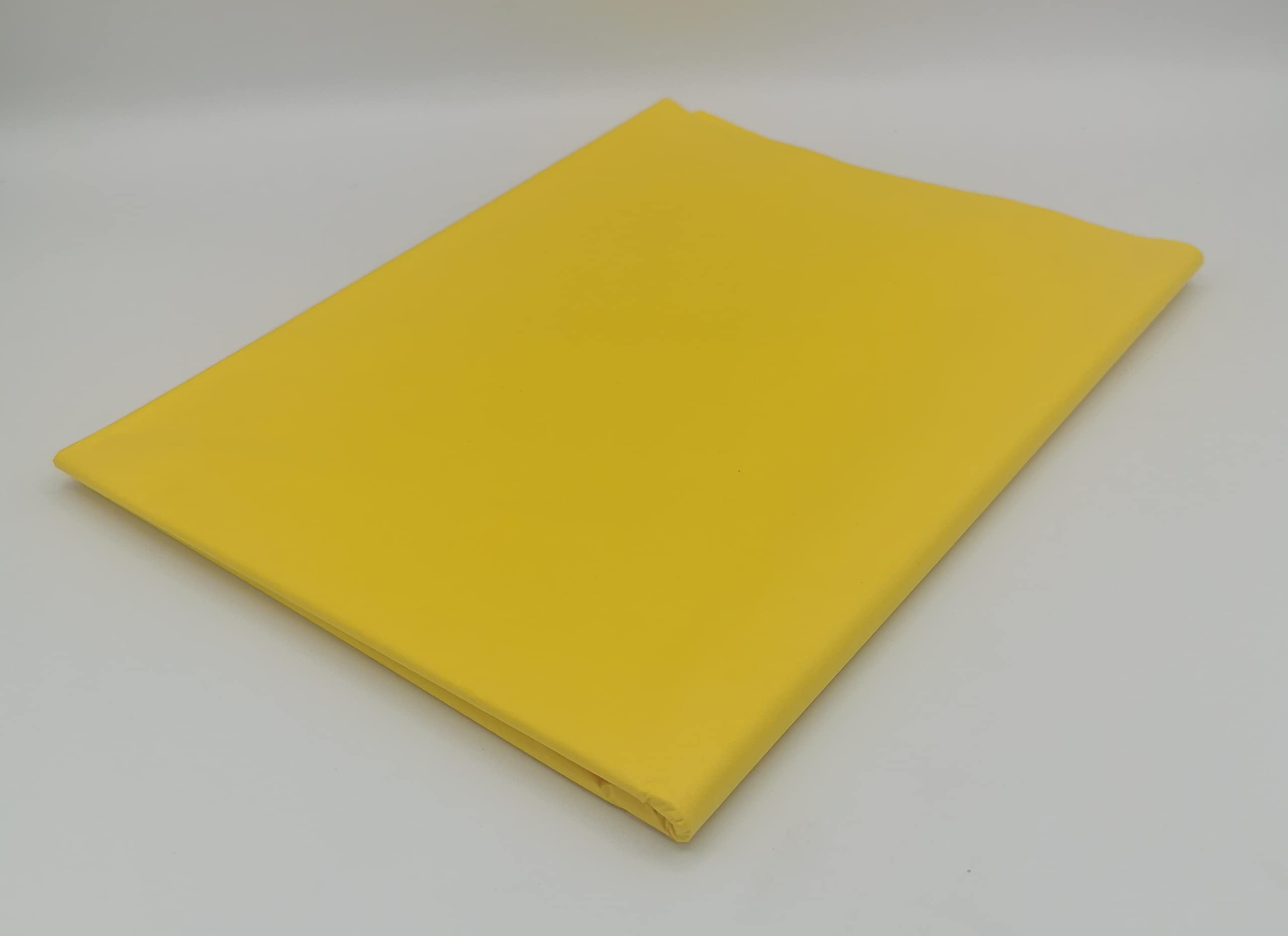 100 Coloured Tissue Paper/Gift Wrap/Wrapping Paper Sheets (20" x 30") by ODL Packaging (Yellow)