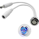 HAMRVL LED Dimmer Switch DC 12V Touch Switch On/Off Dimmer Stepless Dimming Switches as 5-24V Single Color LED Lights Strip Brightness Controller Suitable for 17mm/0.67in Mounting Hole