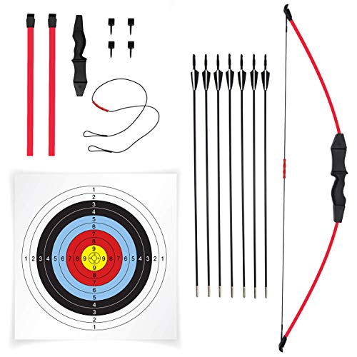 JAKUNA 45" Bow and Arrow Recurve Set for Youth Beginners Bow kit for Backyard Sport Archery Set