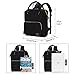 Veegul Wide Open Multipurpose Travel Backpack Lightweight Casual Daypack 18L Black