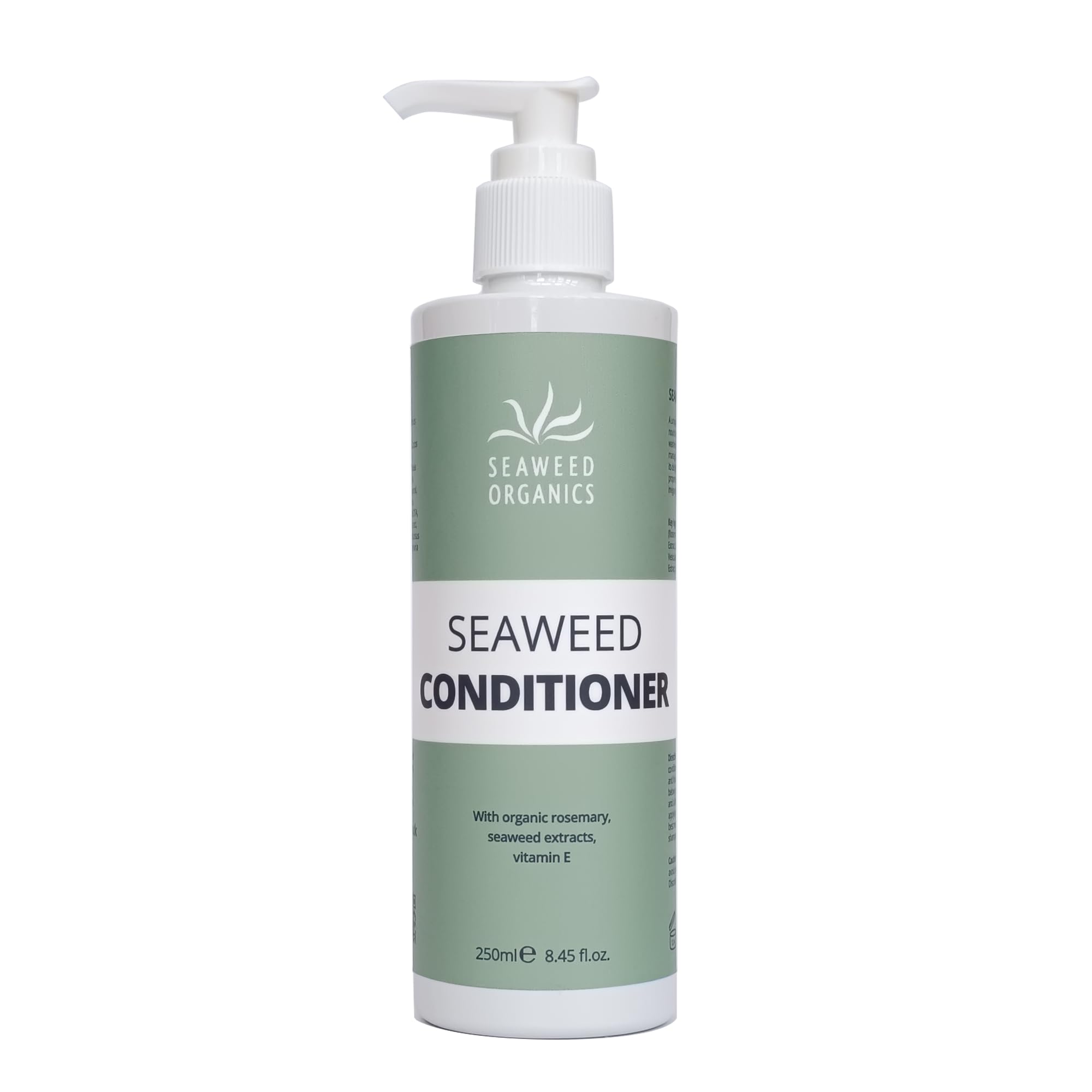 SEAWEED ORGANICS - Seaweed Hair Conditioner, Vegan certified, Organic Scottish seaweeds, Rosemary, Vitamin E, No SLS or Parabens, SCPN in the UK, 250ml, DIANA DRUMMOND