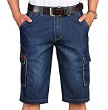 Men's Casual Loose Straight Denim Shorts Comfy Lightweight Athletic Short Jeans