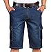 Men's Casual Loose Straight Denim Shorts Comfy Lightweight Athletic Short Jeans