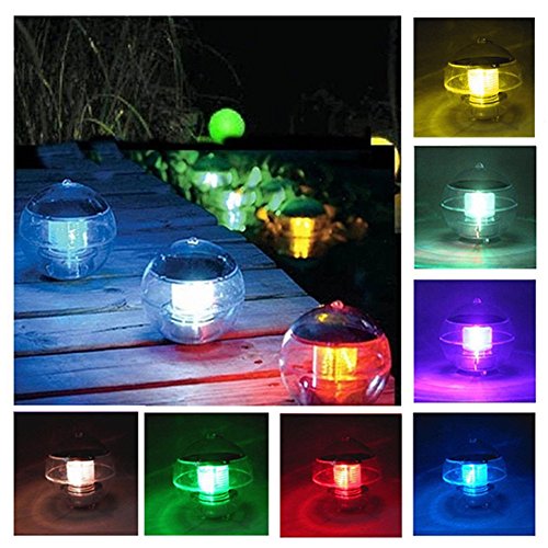 Coquimbo Solar Floating Light for Pool Pond Waterproof ABS Plastic with Color Changing LED Solar Light Globe Night Light Lamp Garden Swimming Pool Party Home Decor  (1 Pack)