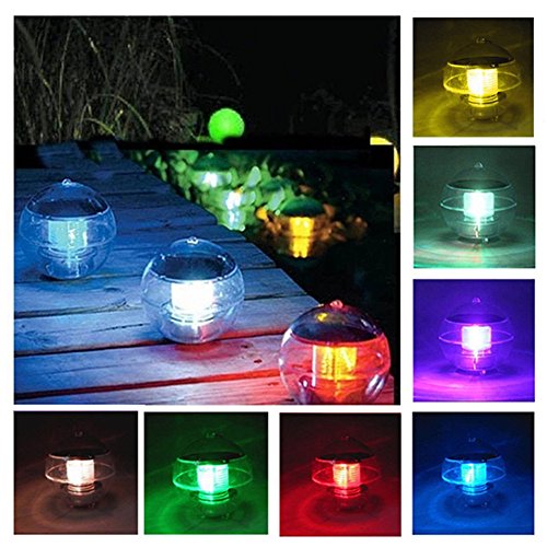 Coquimbo Solar Floating Light for Pool Pond Waterproof ABS Plastic with Color Changing LED Solar Light Globe Night Light Lamp Garden Swimming Pool Party Home Decor  (1 Pack)