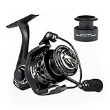 KastKing Mela II Spinning Reel - Light, Smooth Spinning Fishing Reel, 10 + 1 BB, Powerful Carbon Fiber Drag, FREE Spare Graphite Spool (1000)