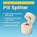 The Original EZ Swallow Pill Splitter – 2-in-1 Pill Cutter and Organizer for Adults, Children and Pets
