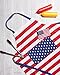 DII Patriotic Kitchen Apron for BBQ Grilling, Cooking or Baking, American Flag