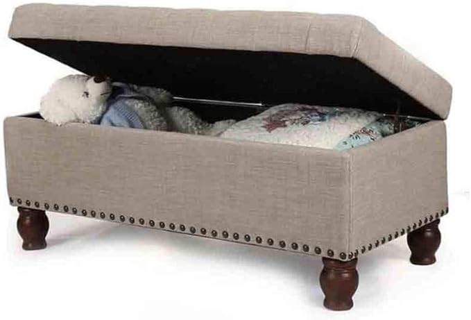 JINFAN Taburete De Almacenamiento, Banco Otomano De Almacenamiento De