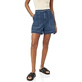 PLNOTME Womens Casual High Waisted Denim Shorts Wide Leg Summer Jean Shorts with Pockets
