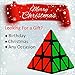 Aitey Pyramid Speed Cube Triangle Magic Cube Twisty Puzzle Christmas Gifts for Kids Black