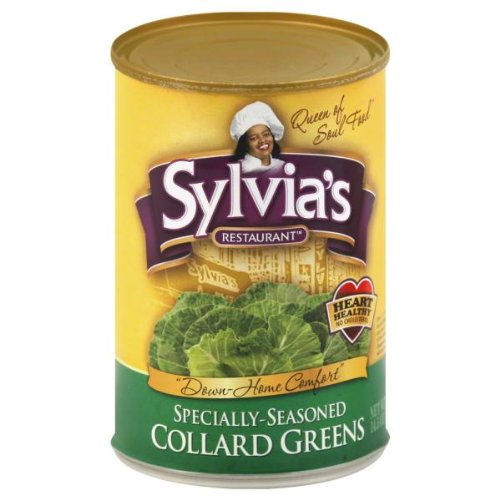 SYLVIAS Collard Greens Seasoned, 14.5 oz