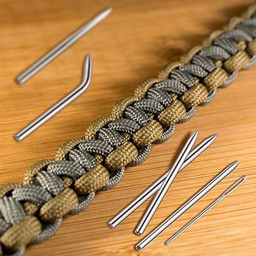 9 Pieces Paracord Stitching Set, Includes 8 Pieces Different Size