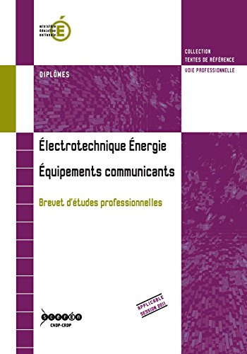 Électrotechnique, énergie, équipements communicants