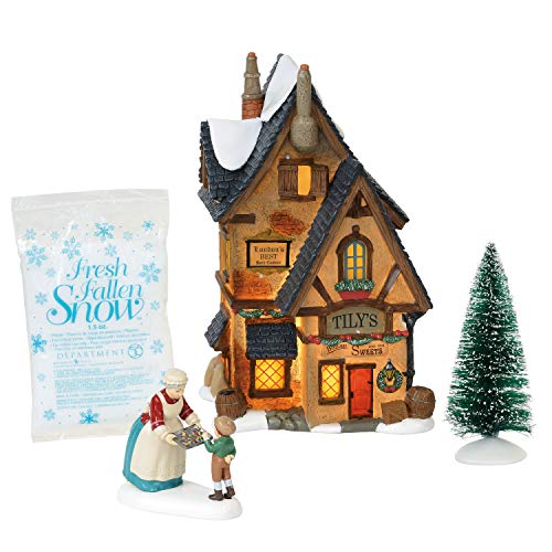 Department 56 Dickens Village Tily's Boiled Sweets Lit Building and