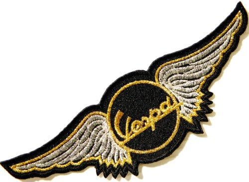 Vespa Scooter Wings Motorcycles Biker Jacket Shirt T-Shirt Patch Sew Iron on Logo Embroidered Badge Sign Emblem Costume