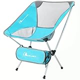 Moon Lence Ultralight Portable Folding Camping Backpacking Chairs with Carry Bag (newblue)