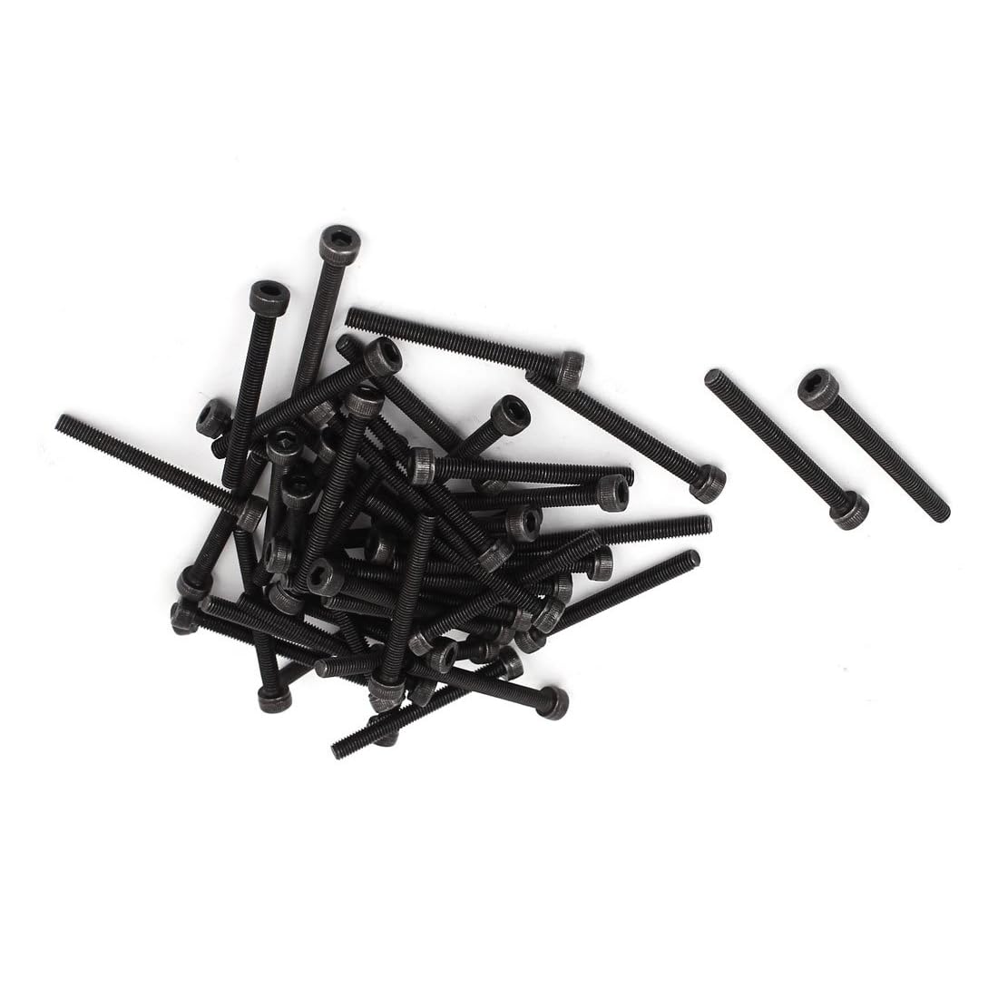 MACHSWON M3x35mm Hex Socket Head Cap Screws Bolts Full Thread 12.9 Grade Alloy Steel Black Oxide Finish Allen Socket Drive Machine Screws 100Pcs — image 1