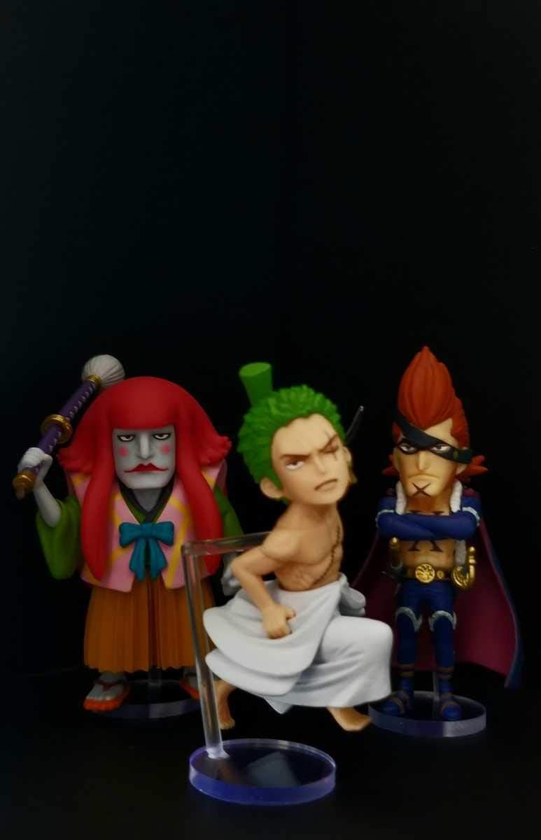 Amazon One Piece ワンピース ワノ国4 ワールドコレクタブルフィギュア Wcf 3種 カン十郎 ドレーク ゾロ 用台座 フィギュア ドール 通販