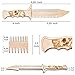 Handcrafted Beard Comb Knife for Mustache and Beard Styling - Knife Design Pocket Sized Beard Styling Tool for All Your Beard Grooming Needs