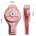 Insten Portable Handheld USB Mini Misting Fan With Personal Cooling Humidifier, Rechargeable Battery & Water Spray Fan for Music Festival, Traveling & Preventing from Heat Stroke, Pink