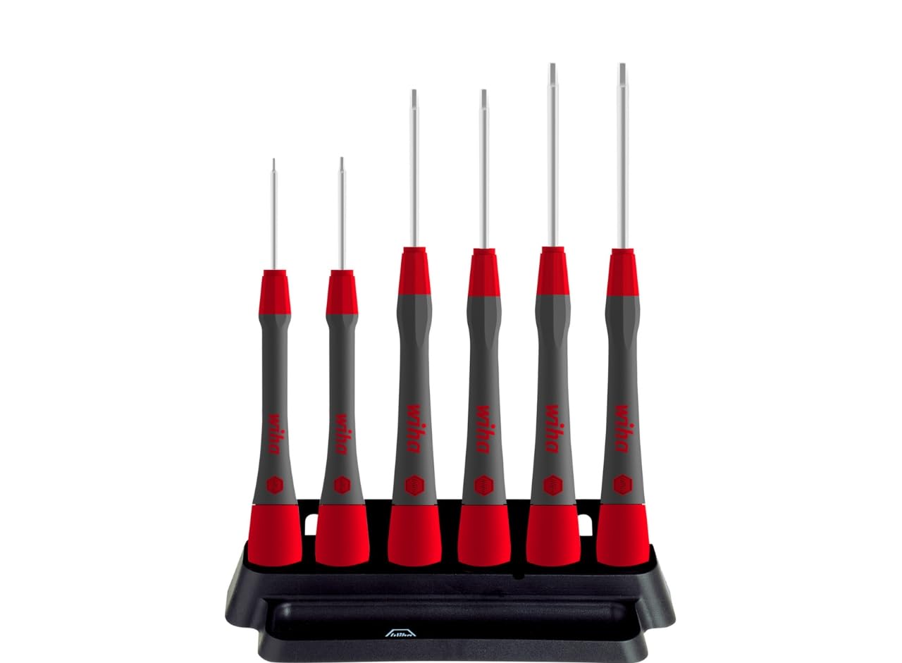 Wiha 263PK601 PicoFinish 6-Piece Precision Screwdriver Set with Hex Head
