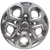 OxGord Hubcap for Ford Fusion (Single Piece) Wheel Cover - 17 Inch Silver Replacement