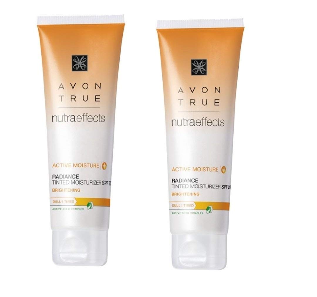 Avon 2 x Nutra Effects Radiance Tinted Moisturiser SPF 20 50 ml New