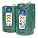 Glorytec 3-Pack 80 Gallons Garden Bag - Extra Large Reusable Leaf Bags - Garden Waste Bags - Collapsible Gardening Containers for Lawn and Yard Waste - 4 Handles