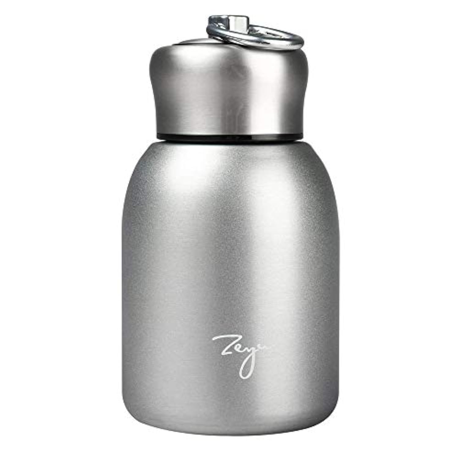 Small Vacuum Insulated Water Bottle Mini Thermal Water Bottle Leak-Proof Vacuum Drink Bottle for Home, Outdoors, Travel, Sports, 280ML (Silver)
