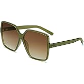 Dollger Oversized Square Sunglasses for Women Big Large Wide Fashion Shades for Men UV Protection Unisex