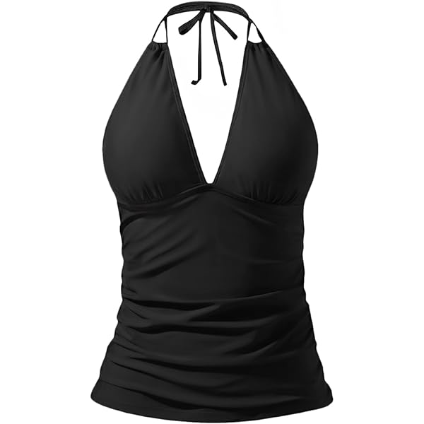 Gradient Print Smocked Tummy Control Tankini Set