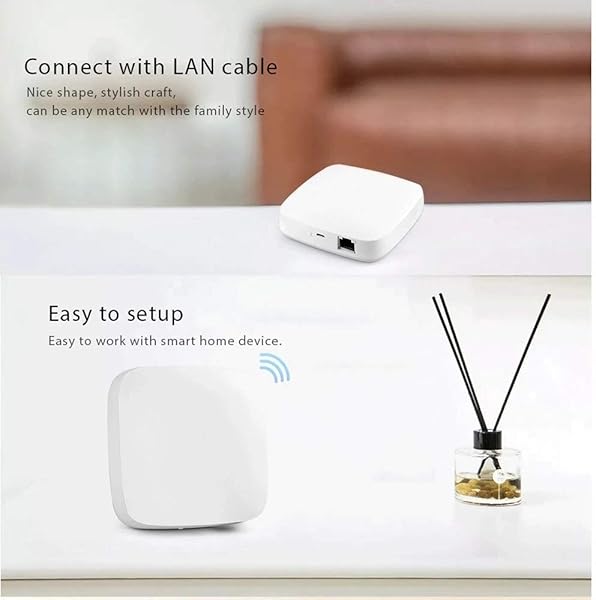 Cobeky Alimentado por Tuya ZigBee Smart Gateway Hub Smart Home Bridge TuyaSmart Life APP Centro de control remoto WIFI y conexin de cable de red para todos los productos inteligentes Tuya ZigBee 3 0