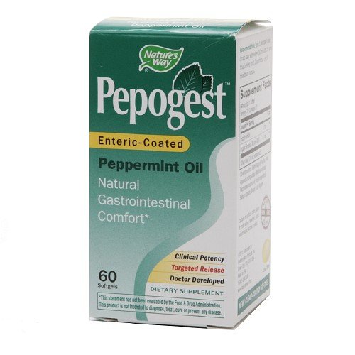 Nature's Way Pepogest, Peppermint Oil, Softgels 60 ea Pack of 4
