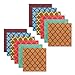 Cotton Craft, Moroccan Tile, Soft Premium Cotton 20x20-Inch. Napkins, Assorted Color (Pack of 12)