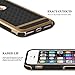 GeekZone Slim iPhone 7 Case, Hybrid Shockproof [Drop Protection] Phone Cover Soft TPU Bumper Hard PC Case Anti-Slip Matte Stripe Designed Protective Case Cover for iPhone 7 [4.7 inch] (Gold)