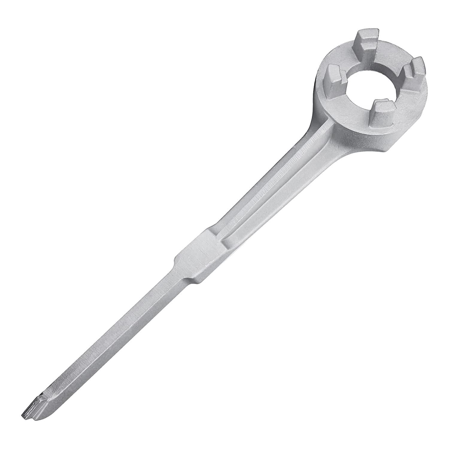 Pvczool Bung Wrench, Drum Wrench Aluminum Opener Tool for 10 15 20 30 50 55 Gallon Barrels, Fits 2 and 3/4 inch Bung Caps