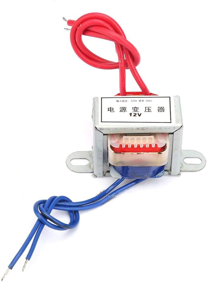 Walfront 220V to 12V AC Power Transformer 2W Single Output Step Down Voltage