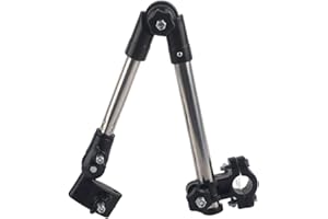 Zerodis Umbrella Holder for Bike, Stainless Steel Umbrella Stand with 360° Telescopic Adjustment Portable Umbrella Stretch Mount Supporter for Baby Stroller Pram Bicycle Chair Wheelchair