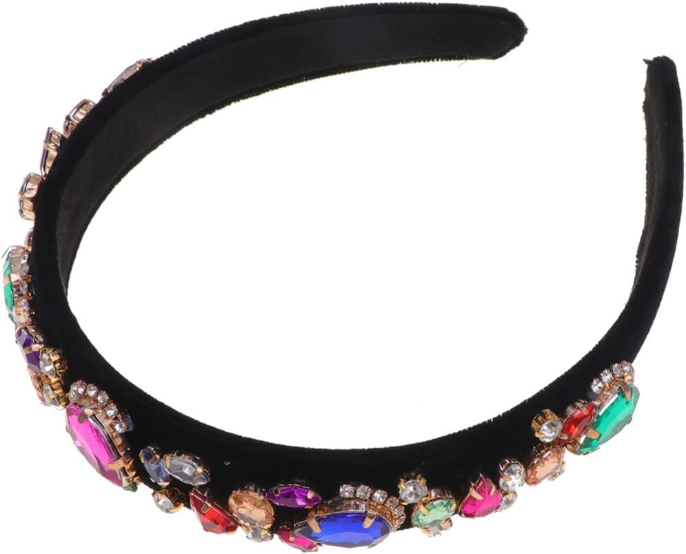 Lurrose Pearl Hair Hoop Diamond Hair Accessory for Woman Girl Decoration for Ladies Headbands and Special Occasions Like Christmas Accessories for Women - Image 3