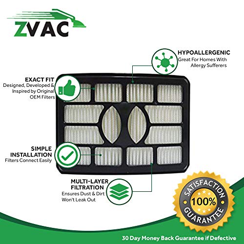 ZVac 4 Shark Rotator Lift Away HEPA Filter Generic Part Replaces Part Numbers EU-18525, XFH500 Fits: Shark Rotator Professional Lift-Away NV501, NV500CO, NV500 - Thumbnail 4