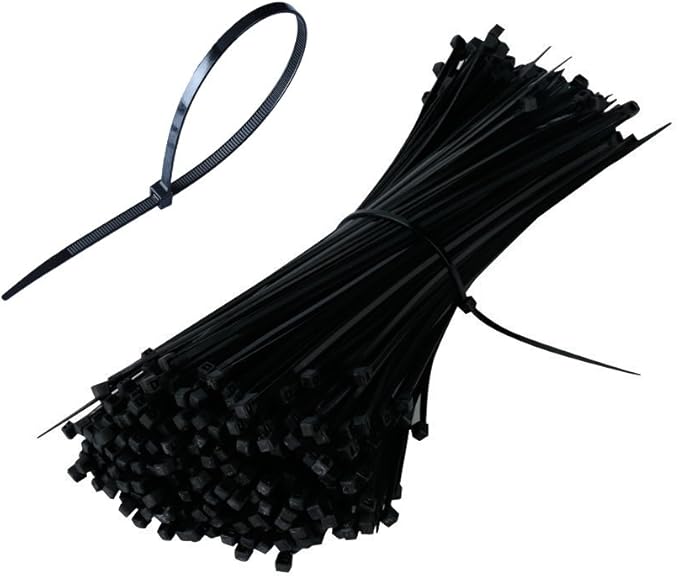 100 Fascette Plastica Colorate - Fermacavi Per Elettricista, Misure Multiple