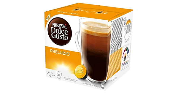 Amazon.com: Nescafe Dolce Gusto Preludio – 16 por pack (0.35lbs) : Comida  Gourmet y Alimentos